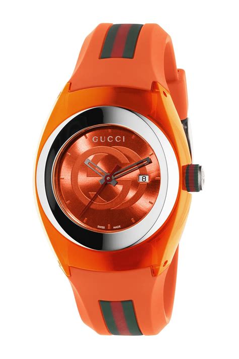 Gucci Unisex Sync Rubber Strap Sport Watch, 36mm